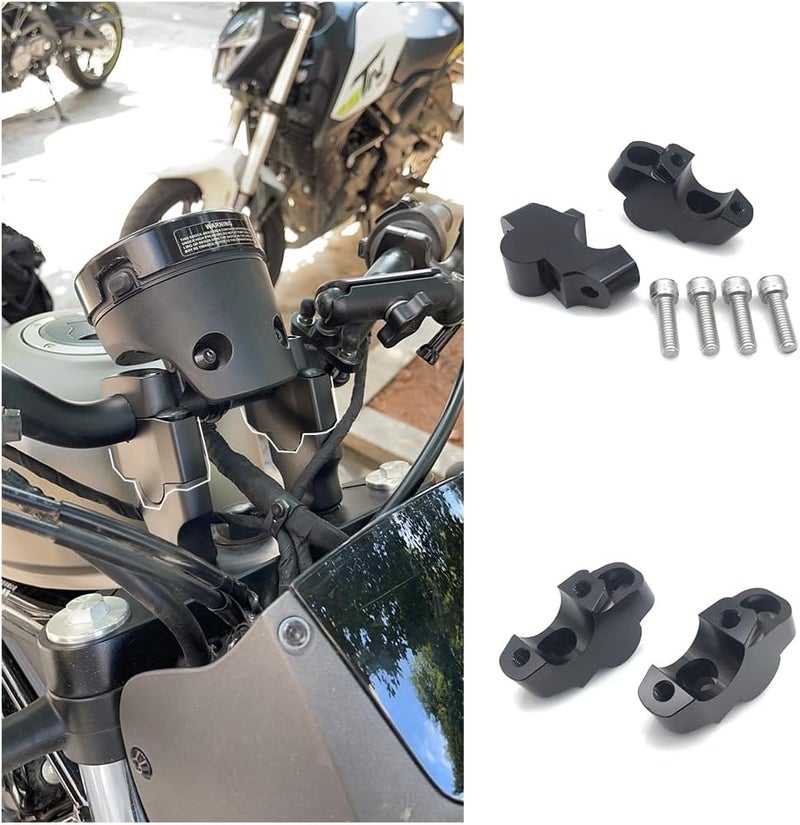 EKSED Rebel 1100 Accessories, Motorcycle Handlebar Riser Extension for Rebel CMX 1100 Rebel1100 CMX1100 2021-2025, Aluminum Handlebar Raiser Adapter Relocation Lift Mount Clamp, Improved Riding Comfort - Image 1